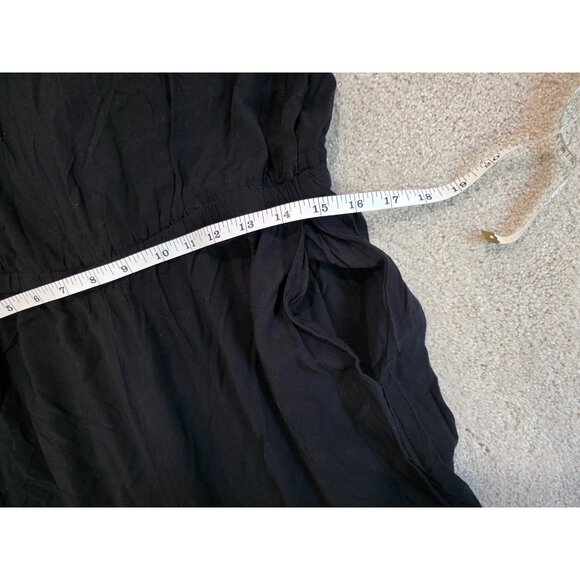 Old Navy Black Sleeveless Jumpsuit With Keyhole Back & Elastic Waist Womens L Ra - Picture 7 of 7